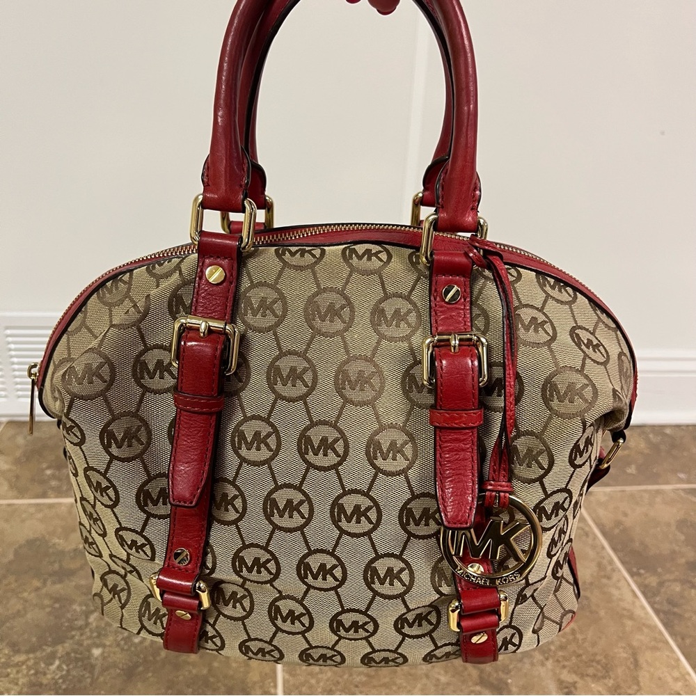 Michael Kors Handbag with Shoulder Strap (in red)
